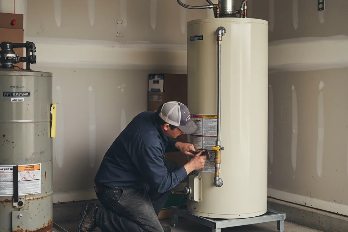 Water heater and shutoff valve replacement in Cedar Springs