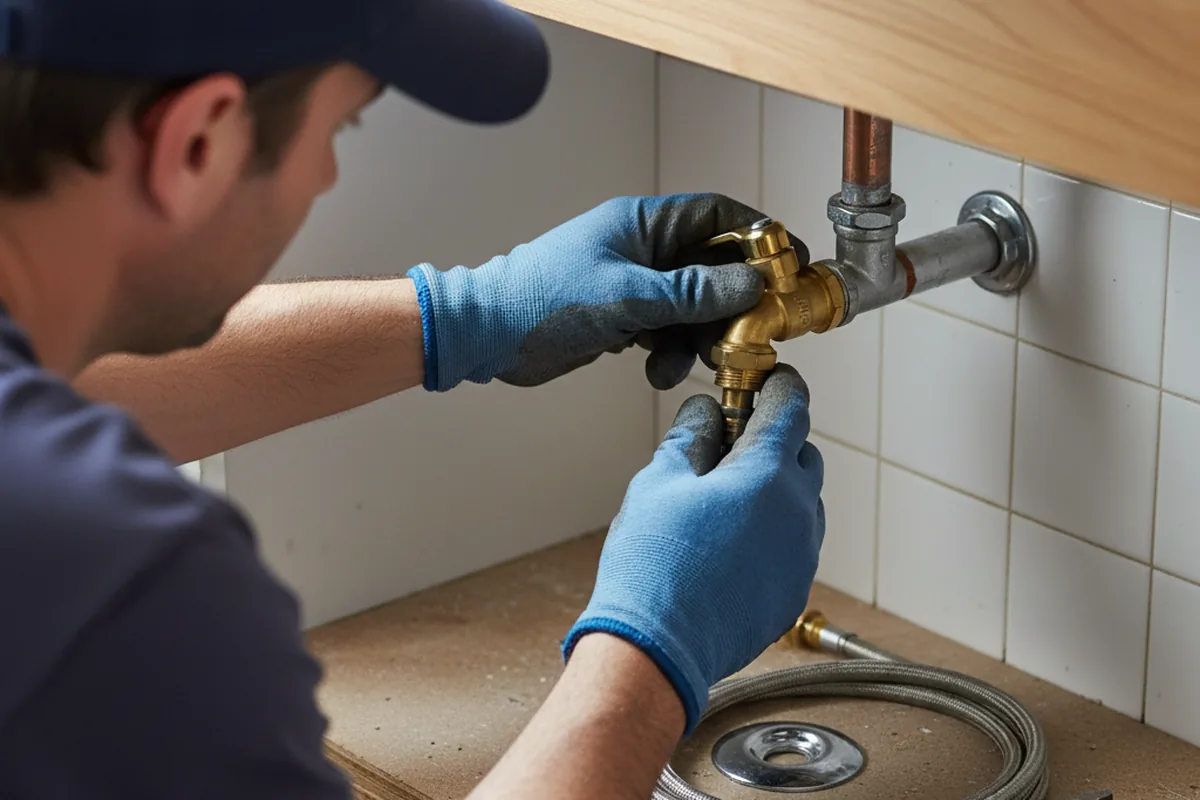 Shutoff valve and fitting work during Repiping in Cedar Springs